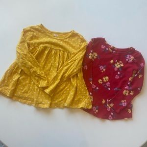 2/$10 2-5t long sleeve shirts from Old Navy